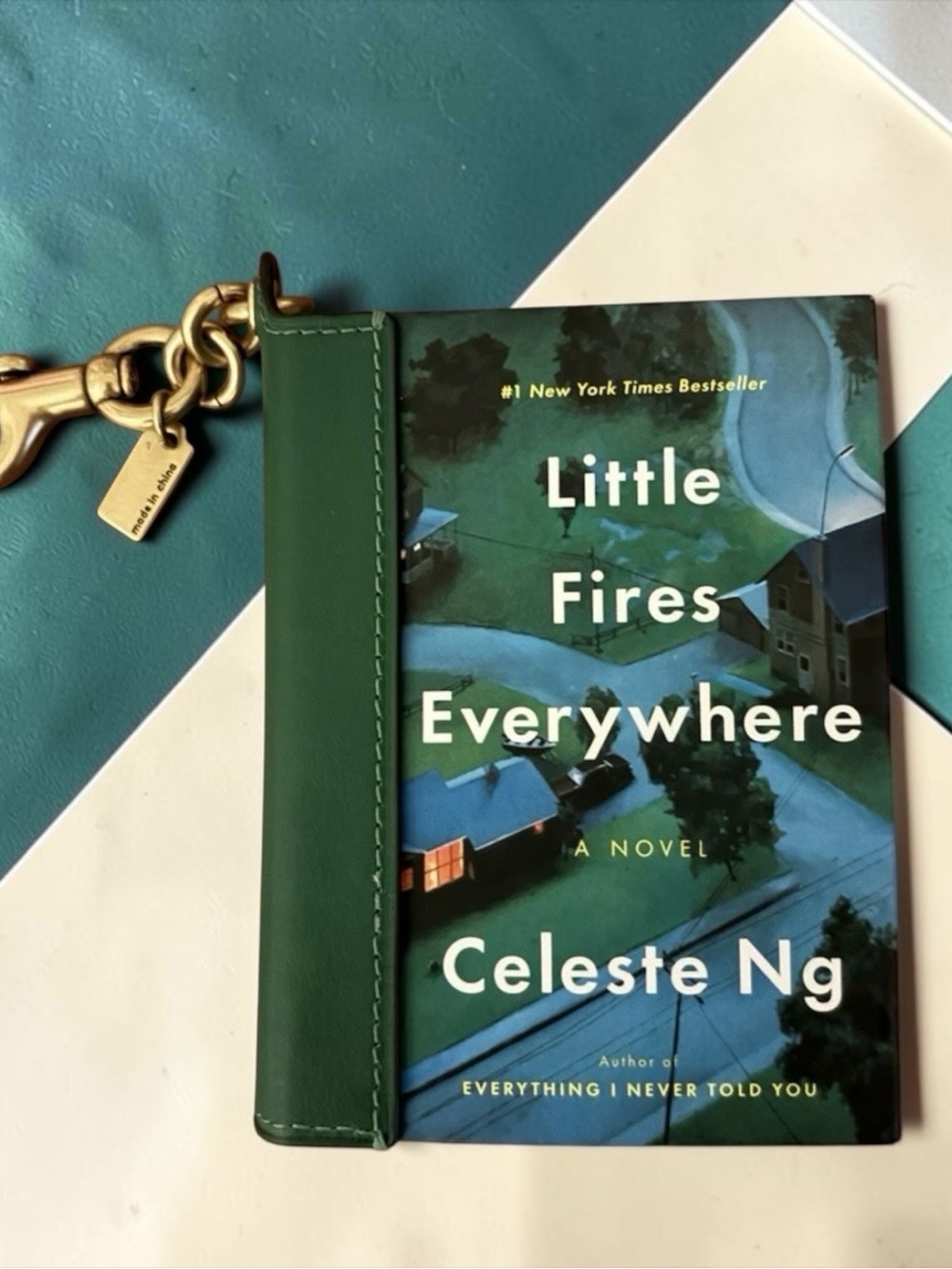 Coach Leather Book Charm NWOT Little Fires Everywhere